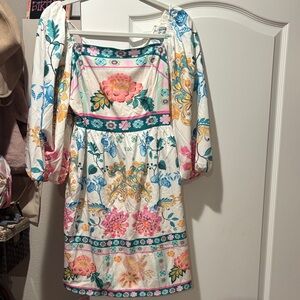 Shein floral tropical mini dress- size unknown